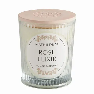 Bougies - Bougie parfumée Les Intemporelles en Fleurs 145 g - Rose Elixir - MATHILDE M.