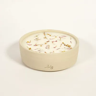 Décorations florales - Bougie grès - Frangipanier et Jasmin (300G) - MAISON SÉJOUR