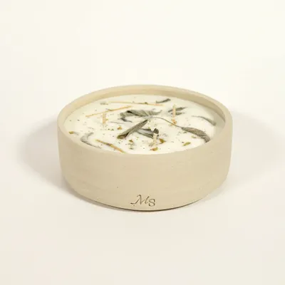 Décorations florales - Bougie grès - Jardin intérieur (300G) - MAISON SÉJOUR