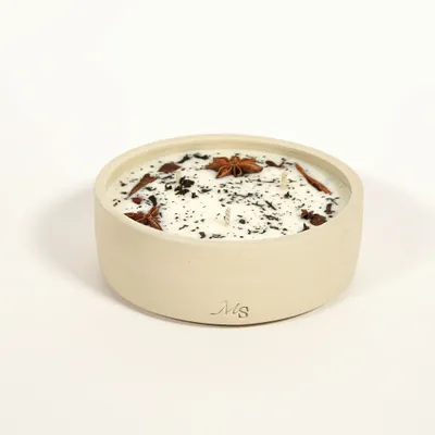 Floral decoration - Stoneware Candle - Tea & Gingerbread (300G) - MAISON SÉJOUR