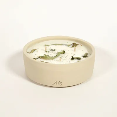 Décorations florales - Bougie grès - Verveine (300G) - MAISON SÉJOUR