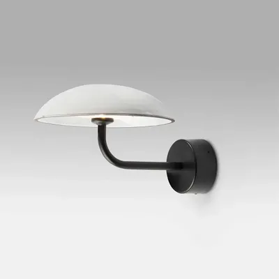 Appliques - ABSIDIOLA applique murale plato indirect avec abat-jour en céramique - LUXCAMBRA