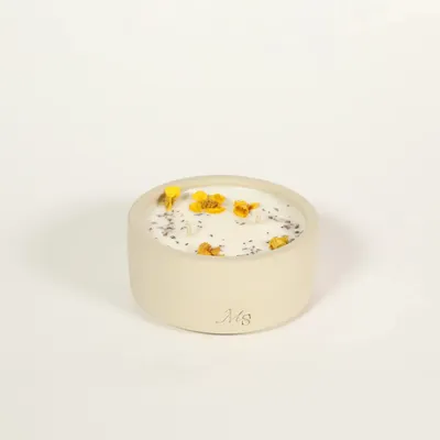 Décorations florales - Bougie grès - Vanille (200G) - MAISON SÉJOUR