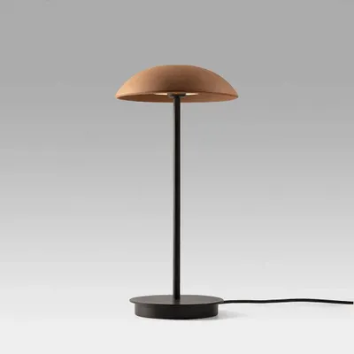 Table lamps - ABSIDIOLA table lamp with plato ceramic shade - LUXCAMBRA