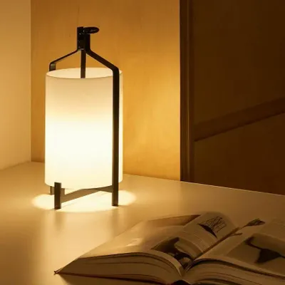 Table lamps - FANAL black table lamp 35,5cm - LUXCAMBRA