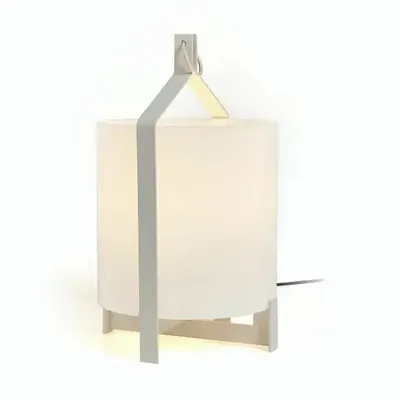 Table lamps - FANAL white table lamp 48cm - LUXCAMBRA