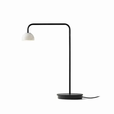 Lampes de table - ABSIDIOLA lampe à poser à bras long en albâtre ou céramique - LUXCAMBRA