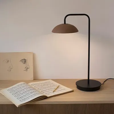Table lamps - ABSIDIOLA short arm table lamp in ceramic plato - LUXCAMBRA
