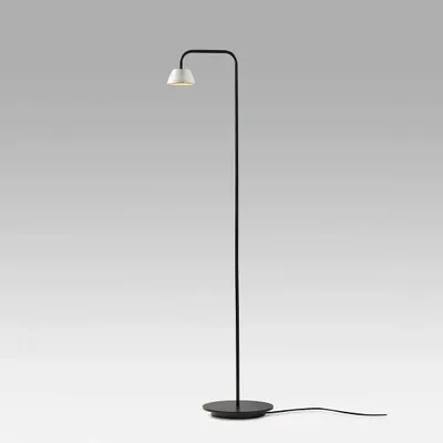 Lampadaires - ABSIDIOLA lampadaire à bras conica avec abat-jour en céramique - LUXCAMBRA