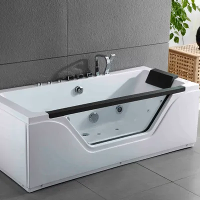 Bathtubs - Whirlpool Bathtub Tahiti Jets, 170x80 cm, By Spalina - SPALINA