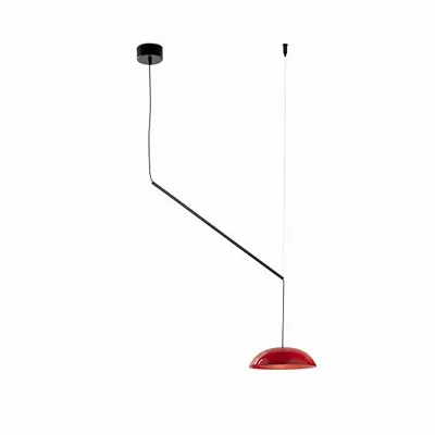 Hanging lights - ABSIDIOLA moving hanging lamp plato ceramic lampshade - LUXCAMBRA