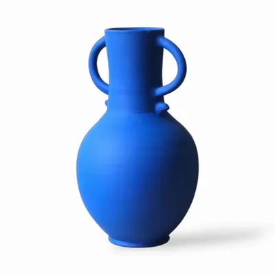 Vases - Zilil Vase - Matt Blue - MAISON MARMOL