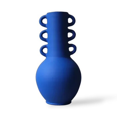 Vases - Triana Vase - Matt Blue - MAISON MARMOL