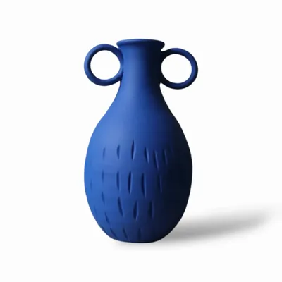Vases - Arcila matt blue vase - MAISON MARMOL