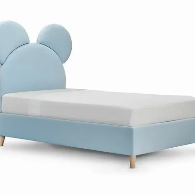 Chambres d'enfants - Crazy Mouse Upholstered Bed - BLUE BEAR