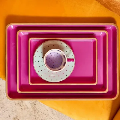 Accessoires thé et café - Plateau coloré, lot de 3 - WERNER VOSS