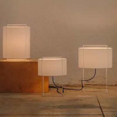 Table lamps - LEWIT table lamp in size S with cotonet shade - LUXCAMBRA