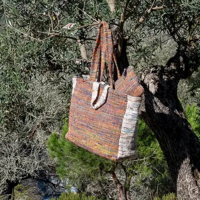 Bags and totes - TRESOR tricolor tote bag 48x38x14 cm - BED AND PHILOSOPHY