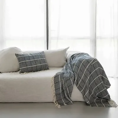 Plaids - Plaid CANYON en lin et coton 135x200 cm - BED AND PHILOSOPHY