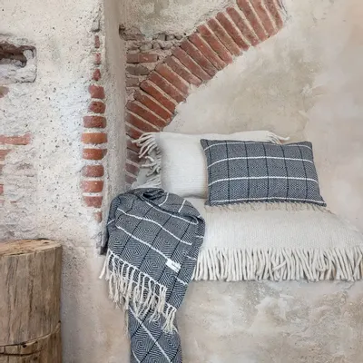 Coussins textile - Housse de coussin en lin et coton CACAO 40x60 cm - BED AND PHILOSOPHY