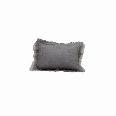 Fabric cushions - GADGET double linen gauze cushion cover 25x40 cm - BED AND PHILOSOPHY