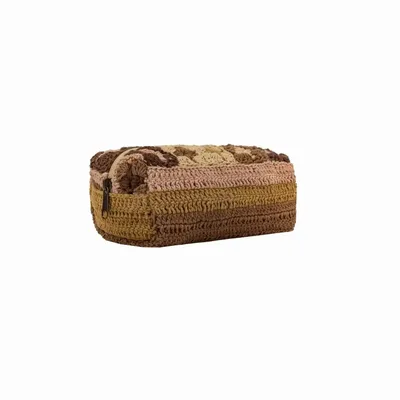 Clutches - CABSMALL crochet makeup bag 20x13x9 cm - BED AND PHILOSOPHY
