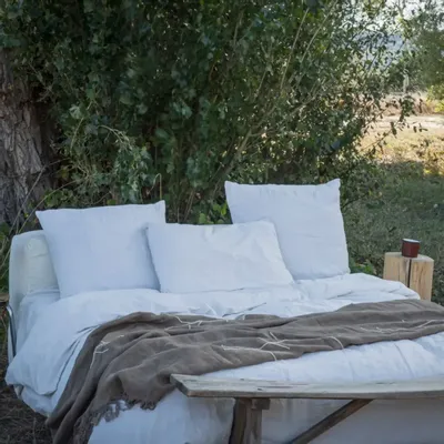 Plaids - Plaid en lin BOREAL 125x230 cm - BED AND PHILOSOPHY