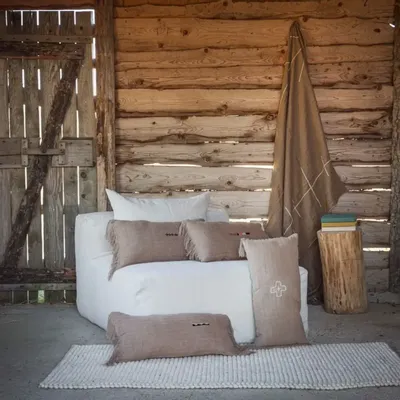 Throw blankets - BOREAL linen blanket 125x230 cm - BED AND PHILOSOPHY