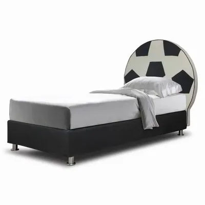 Chambres d'enfants - Soccer Ball Upholstered Bed - BLUE BEAR