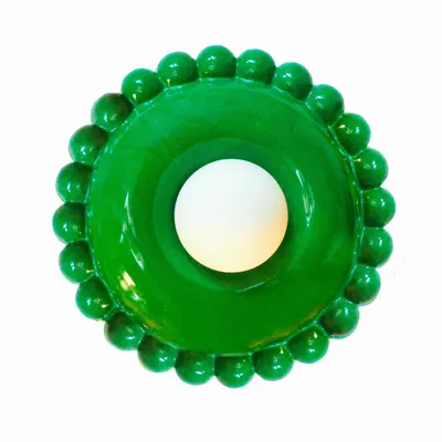 Design objects - Luna Tall Emerald Green Wall Lamp - BELLO ET BELLO
