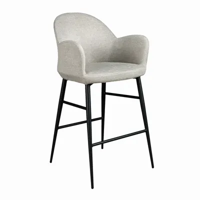 Tabourets - Tabouret en tissu gris clair - ANGEL CERDÁ