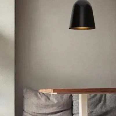 Hanging lights - LULA suspension in black with 15cm shade - LUXCAMBRA