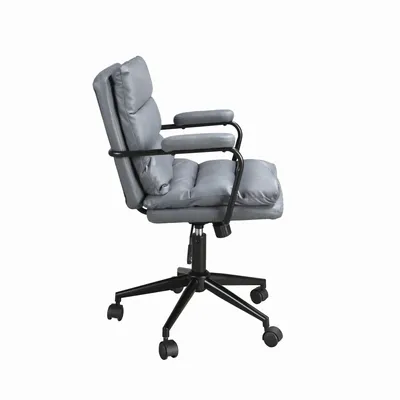 Chaises - Chaise de bureau pivotante en tissu gris - ANGEL CERDÁ