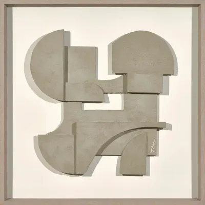 Services - 'Castle 01 Concrete' - Original Painting - 70x70 cm - PERSPECTIVA 10