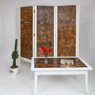 Decorative objects - Table and screen set - VITRAIL