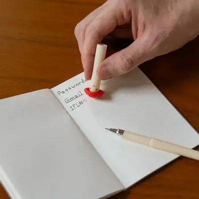 Stationery - ERASABLE MUSHROOM PEN - KIKKERLAND