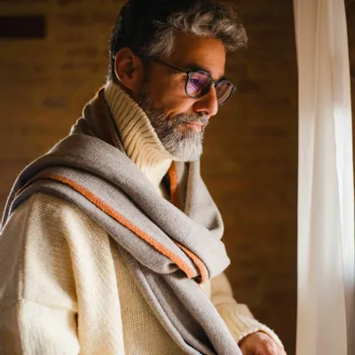 Scarves - QOMOLANGMA PEAK SCARF - HIMALAYAN HERMITAGE