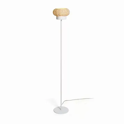 Lampadaires - NIUET lampadaire en osier naturel - LUXCAMBRA