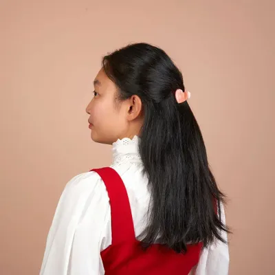 Accessoires cheveux - Mini pince à cheveux Coeur Rose - Coucou Suzette - COUCOU SUZETTE