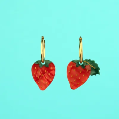 Apparel - Strawberry Earrings - Coucou Suzette - COUCOU SUZETTE