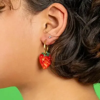 Prêt-à-porter - Boucles d'oreilles Fraise - Coucou Suzette - COUCOU SUZETTE