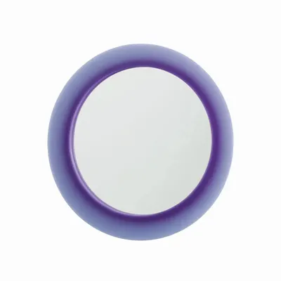 Miroirs - Miroir contemporain en résine époxy à halo violet par Facture Studio - TULESTE FACTORY