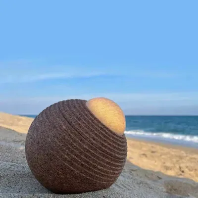 Outdoor decorative accessories - TERRA portable cork lamp - LUXCAMBRA