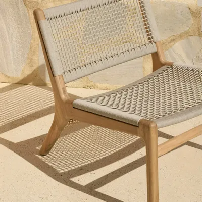 Lawn armchairs - Jack Woven outdoor lounge chair - ETHNICRAFT