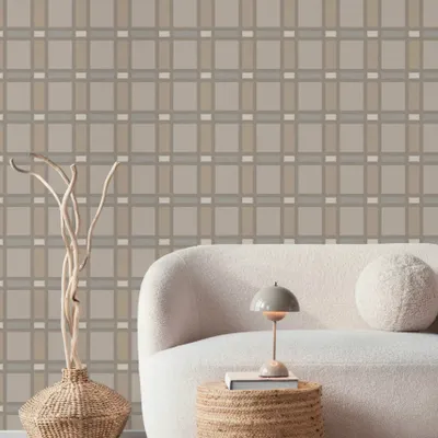 Papiers peints - Tartan Ewe - SANSONNET WALLCOVERING
