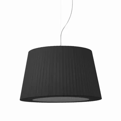 Suspensions - TOSCANA suspension avec abat-jour en blanc, rouge, beige ou noir. - LUXCAMBRA