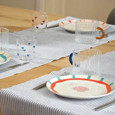 Glass - Glass whimsey rainbow / set of 4 - AND NOOK