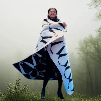 Plaids - Plaid couverture en laine, Pingouin - WOOL ONLY BY JOWOLLINA