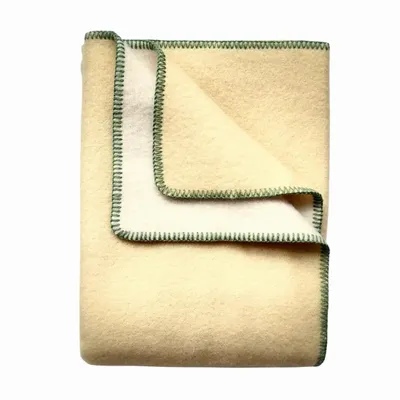 Plaids - Plaid couverture en laine, Vanille - WOOL ONLY BY JOWOLLINA