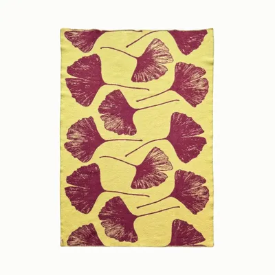 Throw blankets - Wool blanket plaid, Ginkgo Vintage Plum - WOOL ONLY BY JOWOLLINA